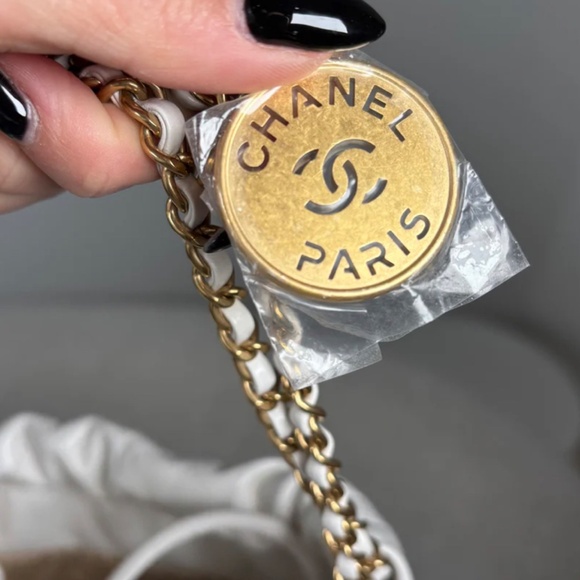 Authentic Pre-Owned Chanel Mini 22 Bag White - Picture 10 of 15